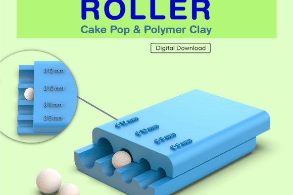 3D Round Shape Roller, 6-8-10-12 Mm