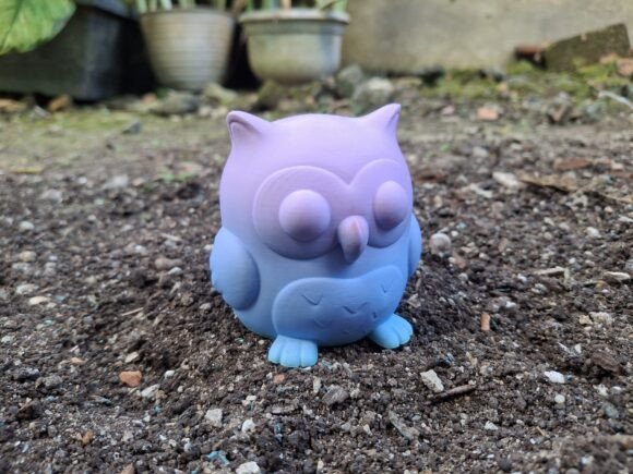 Cute Owl Bird 3D Print Model