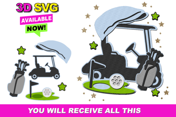 Elements 3D SVG Golf Bundle