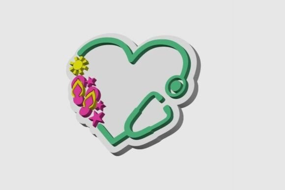 Elevate Your Medical Gear with the Summer Stethoscope Badge Reel Topper STL