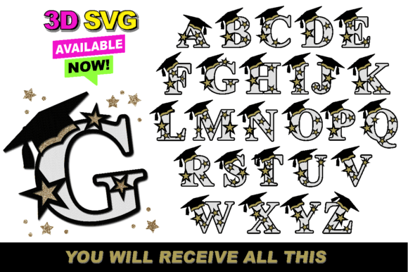 Mastering the Art of Celebration: A Comprehensive Guide to Graduation Alphabet 3D SVG Files