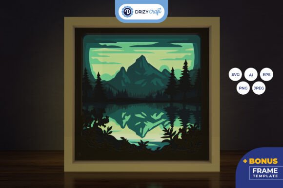 Mountain Lake Reflection 3D Layered: A Guide to Creating Depth with Paper